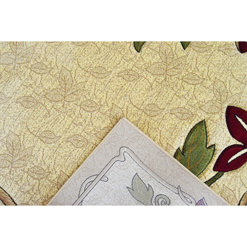 Wenham Performance Oriental Indoor Rug, Round 5'3"