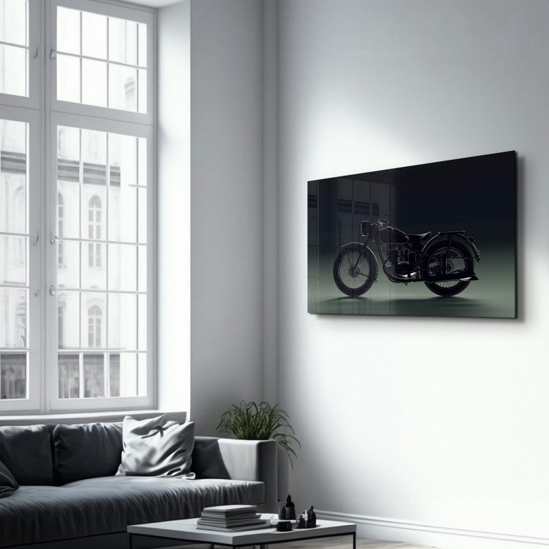 Élégante peinture murale en verre trempé de 13,8 po x 21,7 po | 100% verre trempé, épaisseur: 0,16 pouce | Imprimé UV pour des couleurs éclatantes | Parfait pour la décoration intérieure, le salon et les espaces de bureau