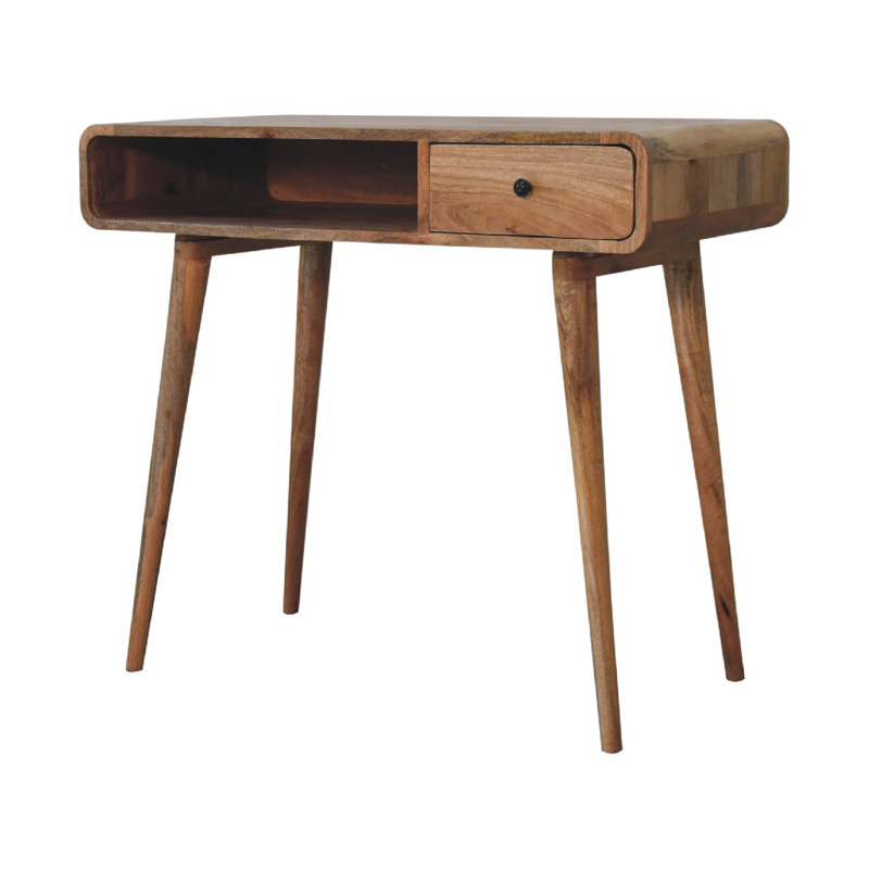 Kylo Solid Wood Writing Desk, Beige