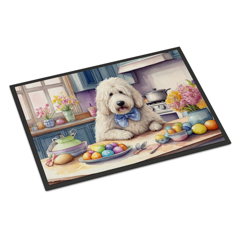 Decorating Easter Komondor Doormat, 24" W x 36" L