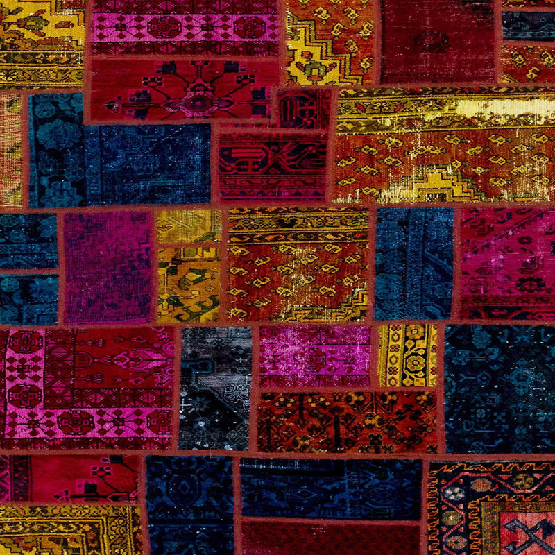 Abstract Indoor Rug, Square 6'