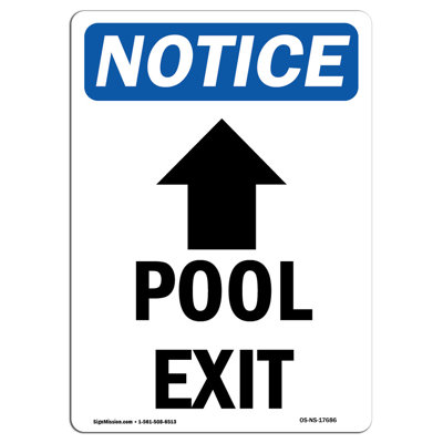 Pool Exit Sign