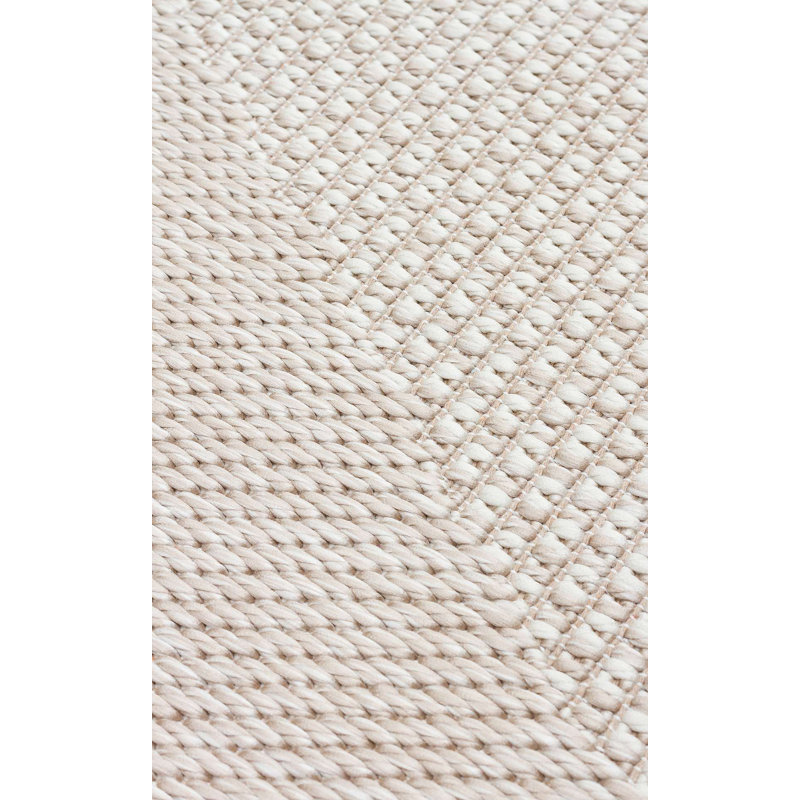 Beige Cotton Flatweave Area Rug, 31.5 x 59.1 inches | 100% Cotton, No Pile, 1.76 lbs/sq ft | Machine Washable at 86°F | Easy to Clean with Vacuum & Spot Remover | Perfect for Living Room & Bedroom Decor
