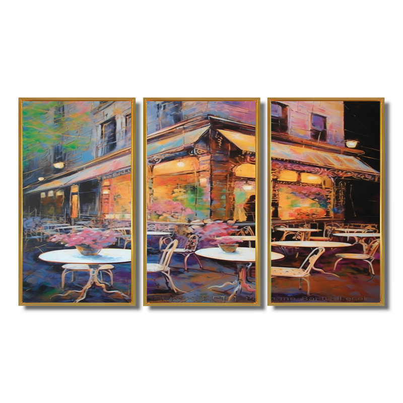 Ensemble de salon Brookfield - New York City Wall Art, Cadre flottant doré, H 32 po x l 48 po x P 1 po