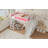 Twin Loft Bed With Storage Shelves And Wardrobe, Solid Wood Loft Beds With Detachable Slide And Ladders, No Spring Box Needed, Pink And White (Patent Protection)-212009766-212009762