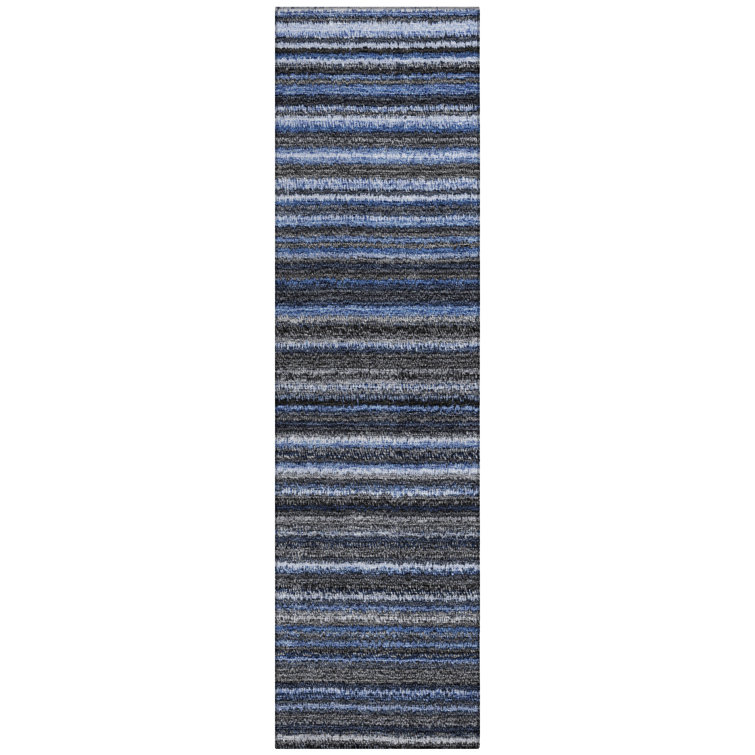 Barsby Washable Striped Indoor / Outdoor Rug