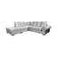 Royal 5 Seater Velvet Corner Sofa -21449086-21449087