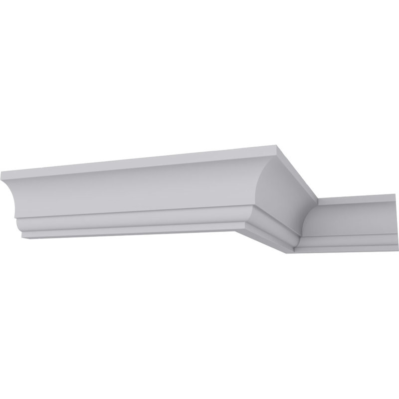 Ekena Millwork 4-5/8 in. x 5-5/8 in. x 94-1/2 in. Polyurethane Marseille Crown Moulding