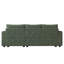 3 Seater Chenille Chaise End Sofa-1857583462