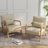 Jyrin Faux Leather Armchair-472779451-472779446