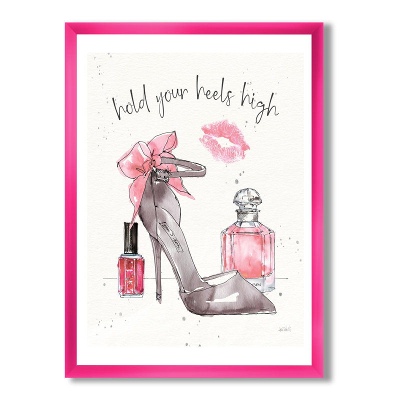 « glam chic accents iv »-cadre photo sur toile, H 46 po x l 36 po x P 1,5 po, Encadré rose