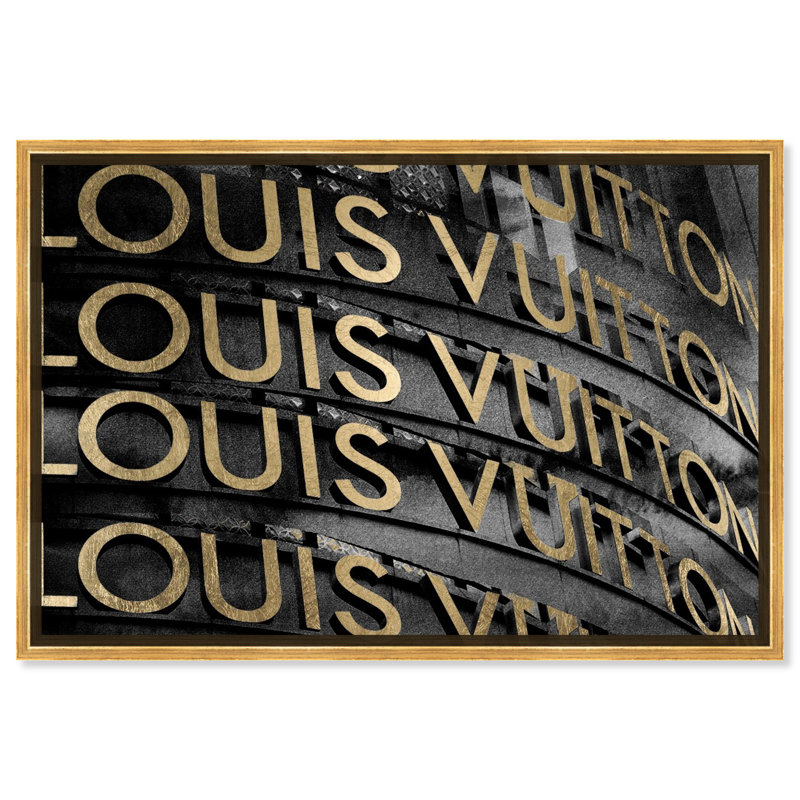 «Gold Dream Fashion and Glam», impression sur toile, H 24 po x l 36 po, Toile avec cadre doré