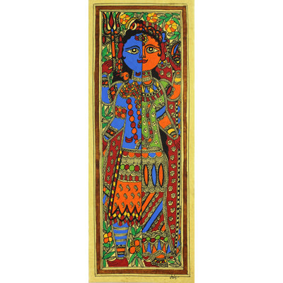 «Madhubani Ardhnareshwar», reproduction sur papier