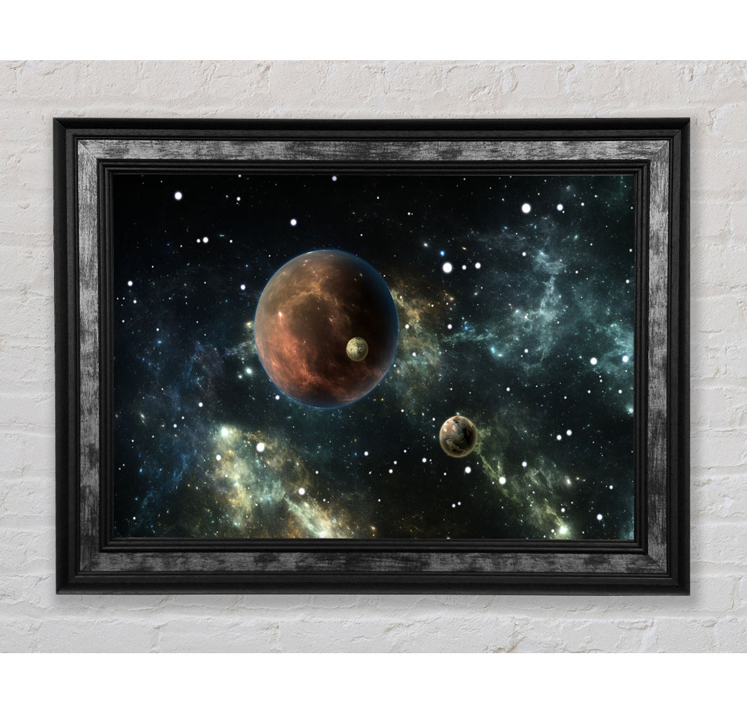 Planets In The Dark Skies - Einzelne Bilderrahmen Kunstdrucke