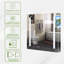 Armoire à miroir encastrée ou à surface H 30 pouces avec désembueur et tablettes réglables H-1075884439-1075900862