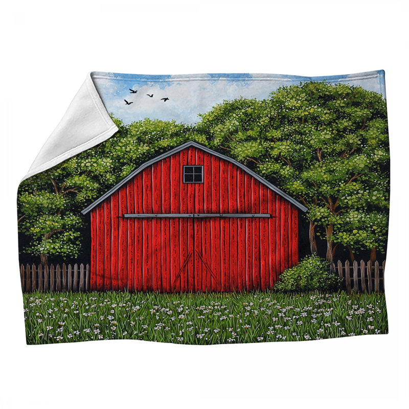 Jeté Barn Barn, L 60 po x l 50 po