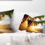 Coussin lombaire de mer sous palmier