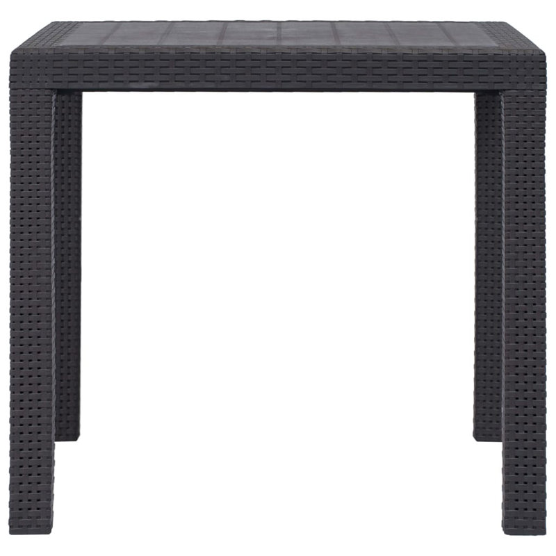 Etude Square Outdoor Dining Table , 79cm cm W 79cm cm D, Anthracite