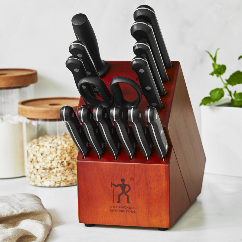 HENCKELS Solution Razor-Sharp 15-Piece Knife Set, German Engineered Informed by 100+ Years of Mastery, Chefs Knife