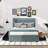 Caramie Upholstered Platform Bed with Rivet-decorated Headboard-601694540