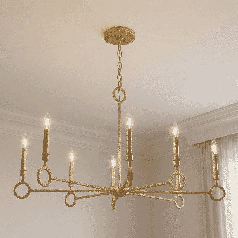 Noah 8-Light Chandelier in Gold Armory by Breegan Jane