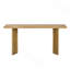 Console en placage de pin, canapé d'entrée moderne avec pieds géométriques en métal pour le salon et la salle à manger-911879042