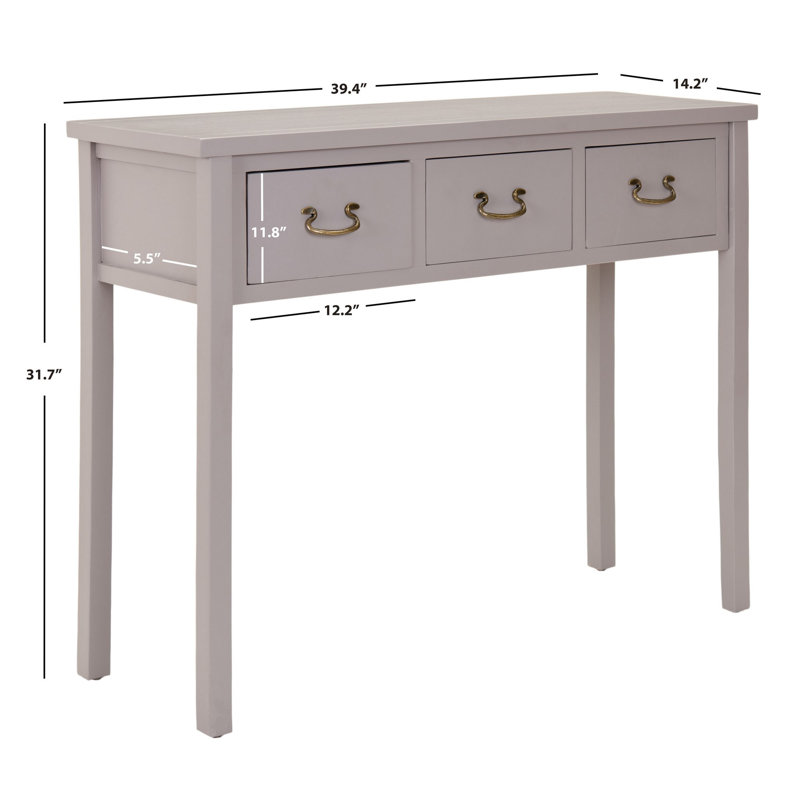 Vinea 39.4'' Console Table, Quartz Gray