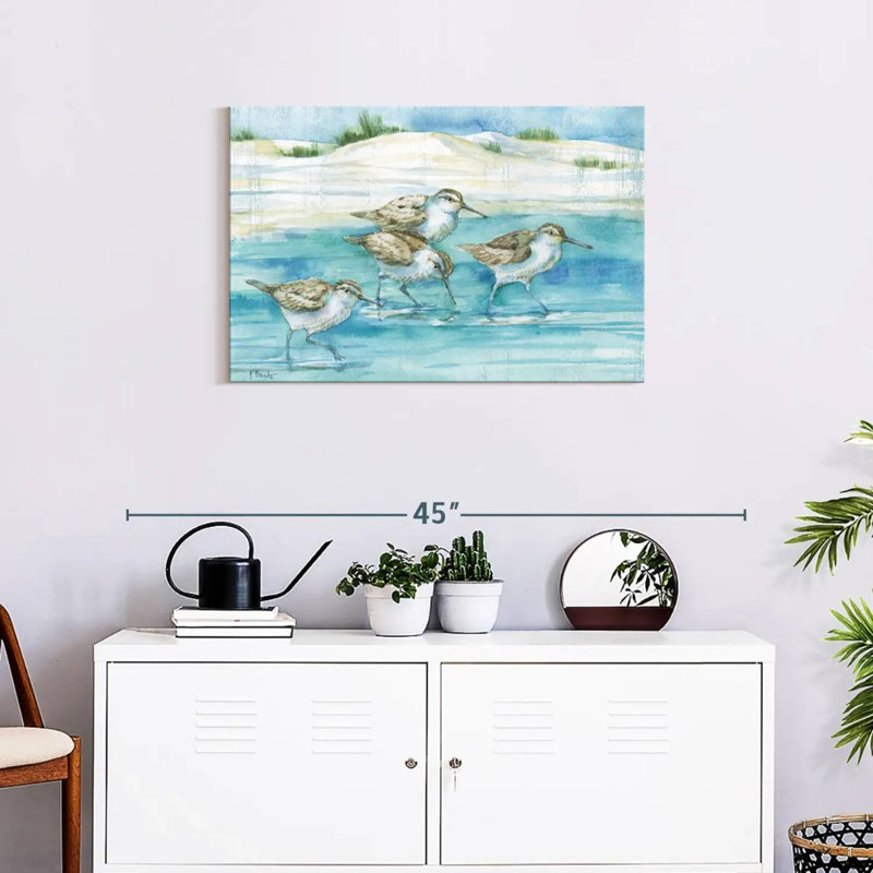 Sandy Sandpipers I, 20" H x 30" W