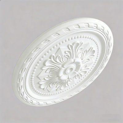 23.62 Inch Ceiling Medallion Decorative, Round White Plaster Carved Lamp Plate For Pendant Lamp Decoration, Bedroom, Living Room Cloakroom 90 Day Lead Time.