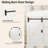31.5" Farmhouse Bathroom Vanity with Ceramic Sink, 3 Drawers and Sliding Barn Door-112246280