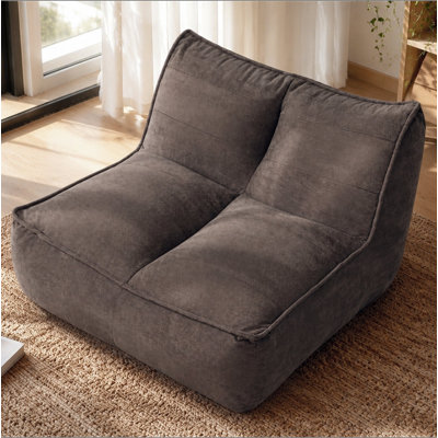Sofa,Caterpillar,Slouchy,Lazy,Fine Corduroy Fabric Beanbag Couch for Living Room, Bedroom & Dorm, Cozy Fluffy Cloud Mini Couch