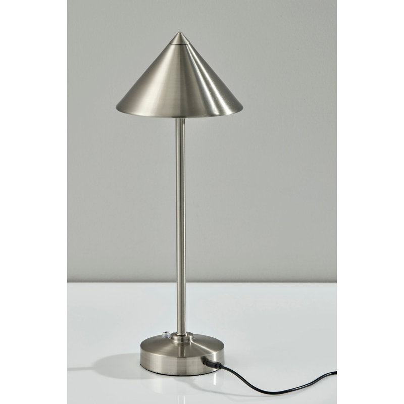 Ritchie LED Cordless Table Lamp, Silver