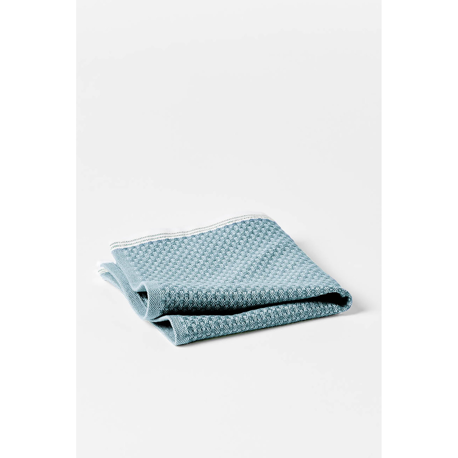 Mediterranean Organic Towel Set, Aquamarine w/Sea Spray, Washcloth - 1 Pack