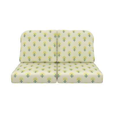 Amala Indoor/Outdoor Sunbrella® Loveseat Cushion by Birch Lane