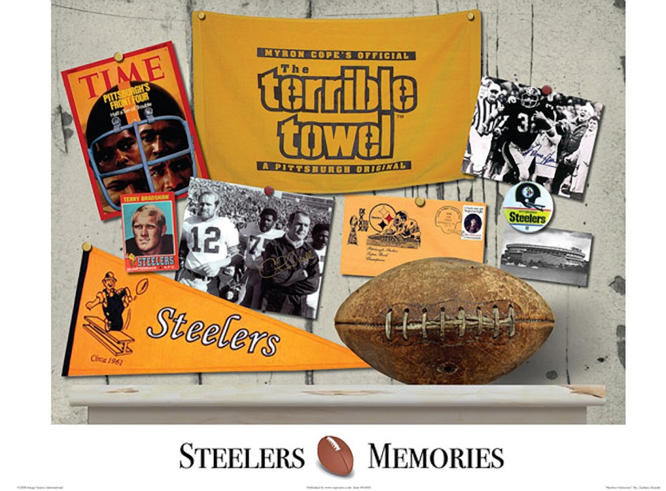Steelers Memories Framed On Paper by Zachary Brazdis Memorabilia