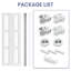 Frosted Glass Sliding Closet Doors With Installation Hardware Kit-100350979