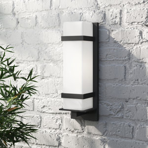 Jaimey Frosted Glass Outdoor Flush Mount