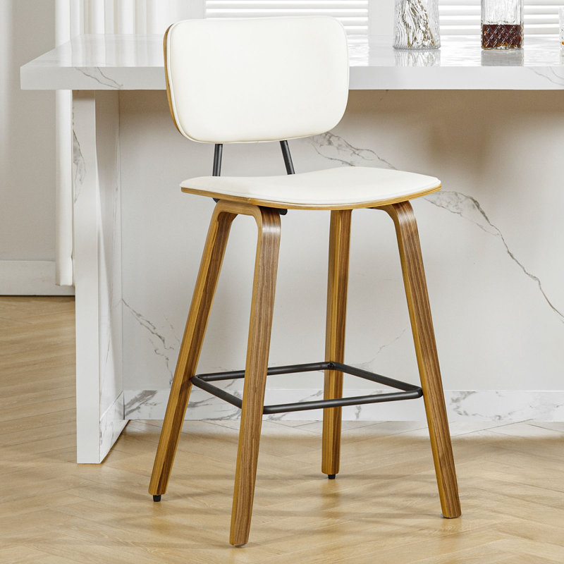 Tabouret de bar 26 po, Crème, 3