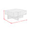  Table basse Elodie en gris