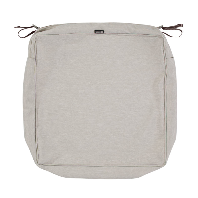 Pina Outdoor Dining Chair Cushion Cover, 5" H x 25" W x 25" D, Gray