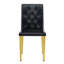 Chaise de salle à manger moderne avec dossier capitonné, tissu technique et conception ergonomique-816213721-816213720