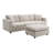 Versatile Polyester Sectional Sofa With Convertible Ottoman For All Spaces-175974015