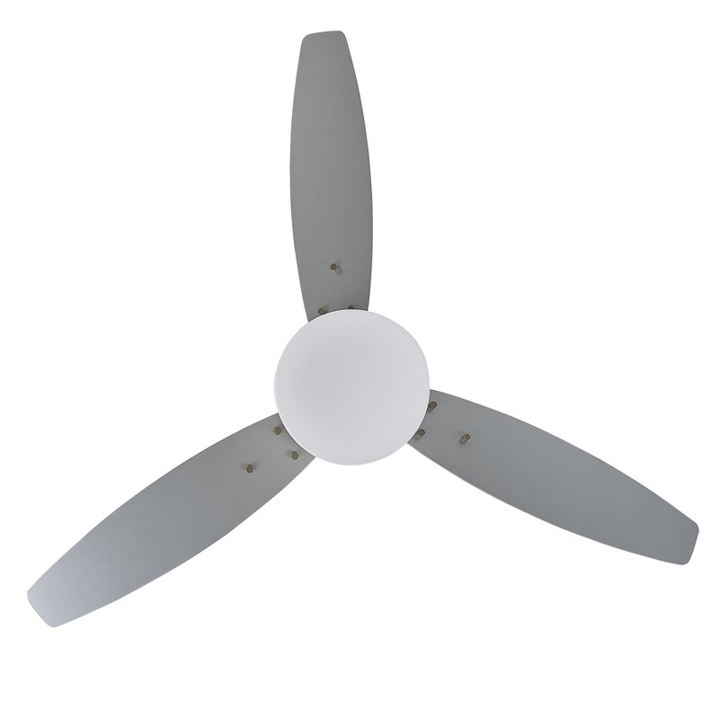 Bostick 74cm Ceiling Fan with Light Kit, Silver