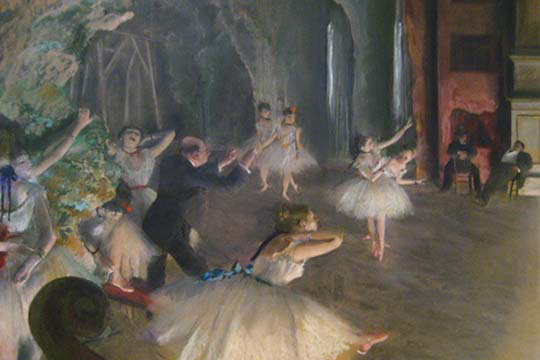 Reproduction d’art par edgar degas-impression, H 28 po x l 42 po x P 1,5 po