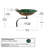 Lilypad Birdbath with Wall Mount Bracket