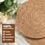 Napperons ronds tissés - Napperon Boho Rattan