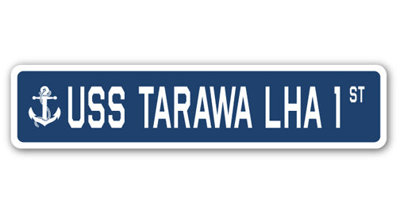Tarawa Lha 1 Street Sign Heavy Duty Plastic 7" X 30"