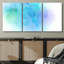 Bleu, vert et mauve, aquarelle, taches, formes abstraites, illustrations, art moderne-102298468