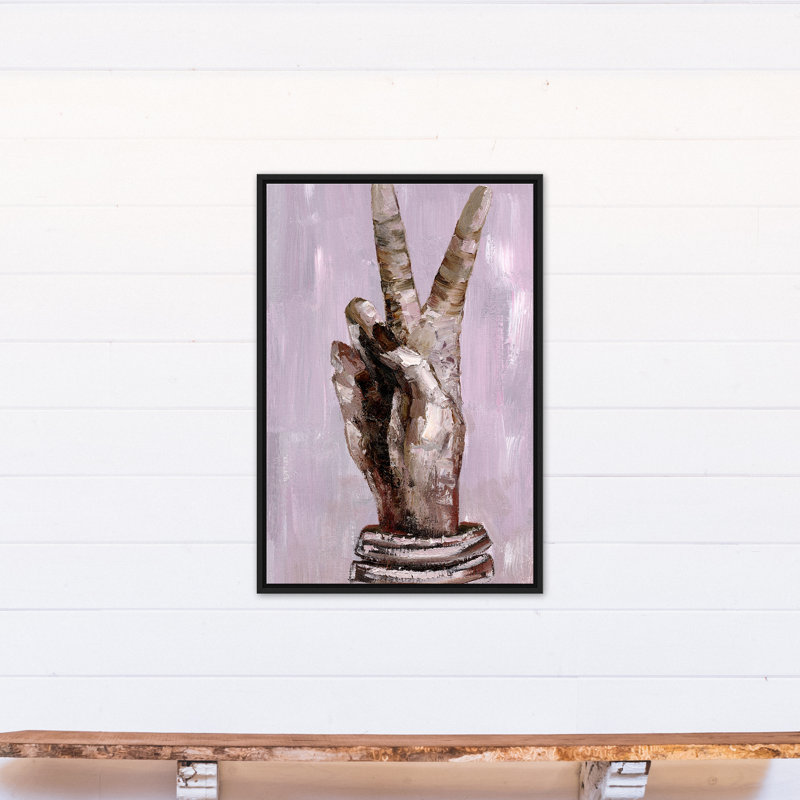 «Peace Peace», impression sur toile encadrée, H 37,75 po x l 25,75 po
