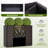 1 PCS 24" Tall PE Rattan Planter Box with Removable Liner for Front Porch Patio-1963352925